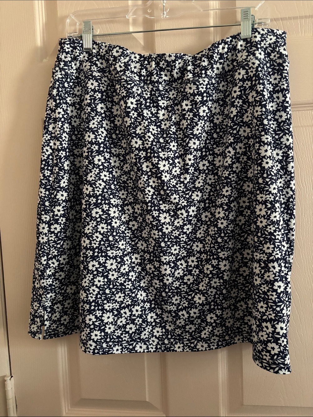 Navy and White Floral Skort - Women's Lightweight Skort